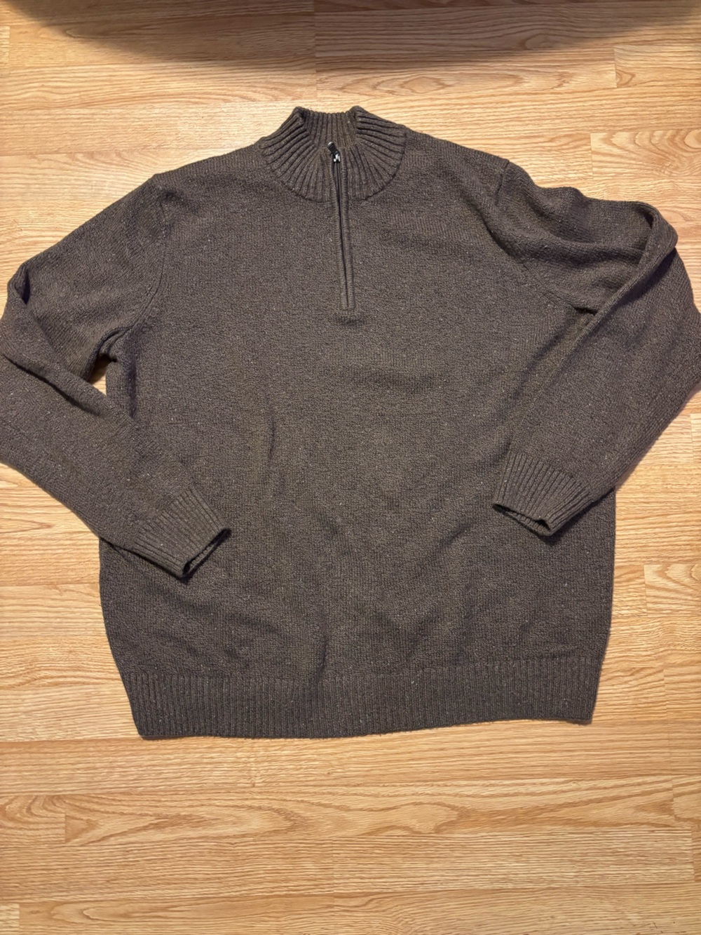 Men's Brown Knit Sweater Pullover